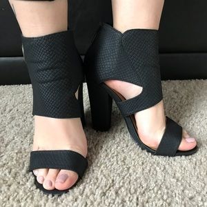 Boutique open toe booties